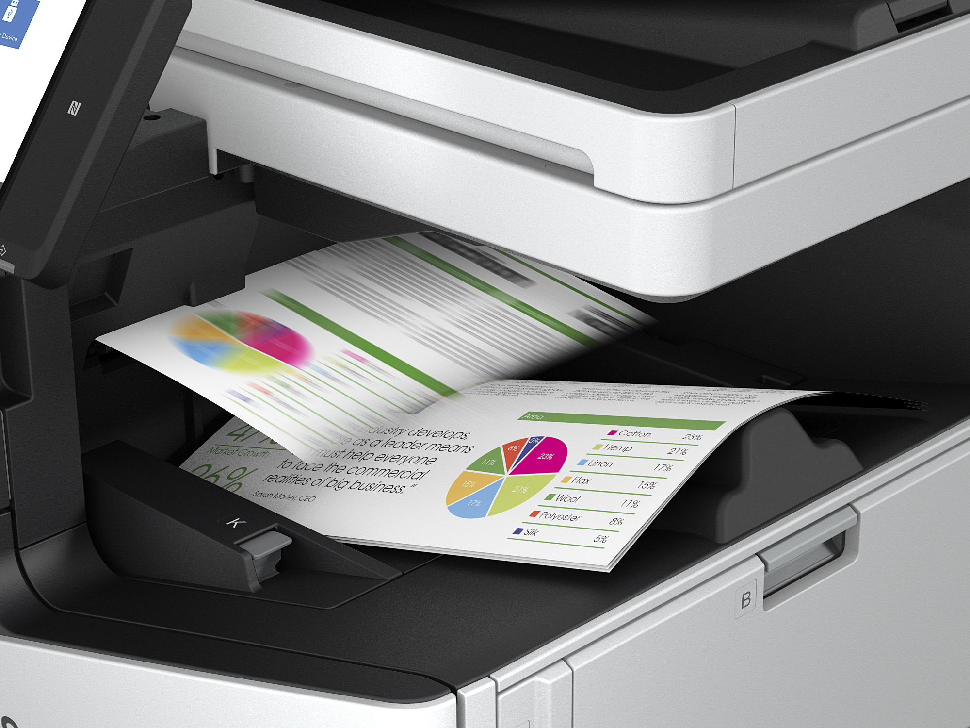 Epson Workforce Enterprise WF-C17590 D4TWF Mutifunkcinis, spalvotas, rašalinis A3 spausdintuvas